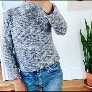 Vintage mock-neck cozy sweater